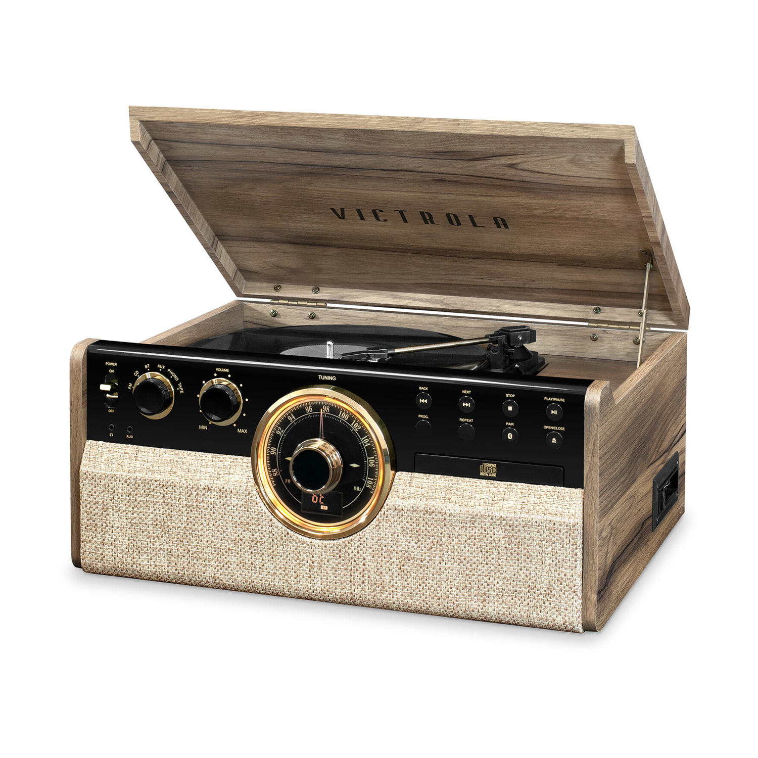 Victrola VTA-270B-FNT Empire Bluetooth 6 In 1 Music Center (33/45/78)