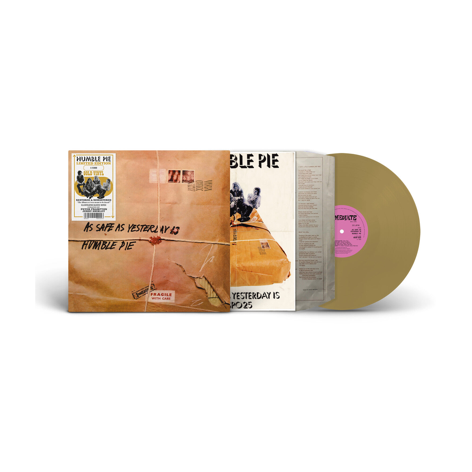 Humble Pie - As Safe as Yesterday Is (Gold Vinyl)
