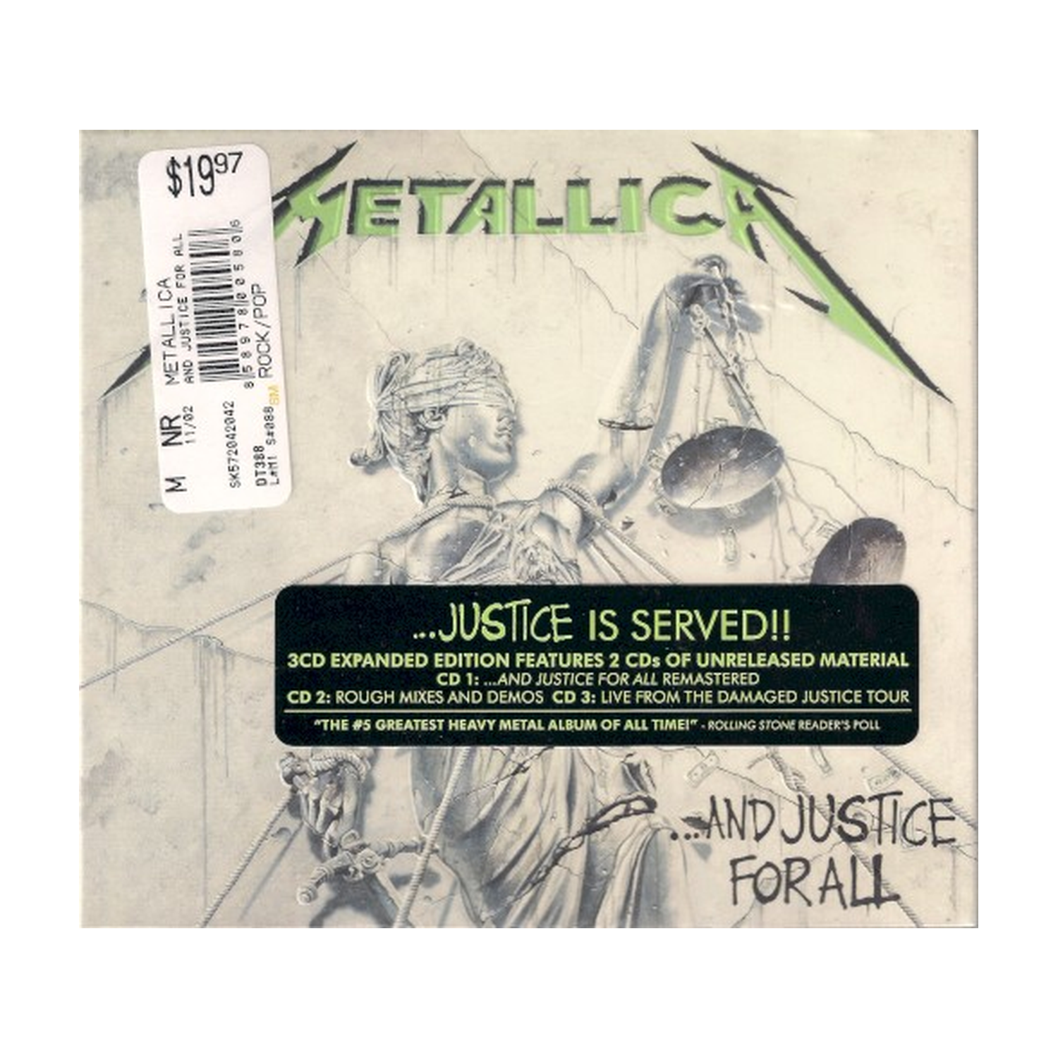 Metallica - And Justice For All 3xCD (Remastered)