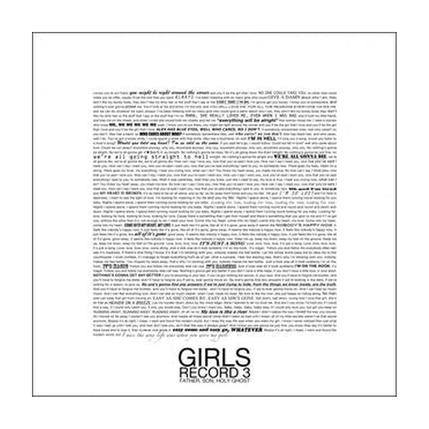 Girls - Fathers, Son, Holy Ghost 2xLP (Clear Vinyl)