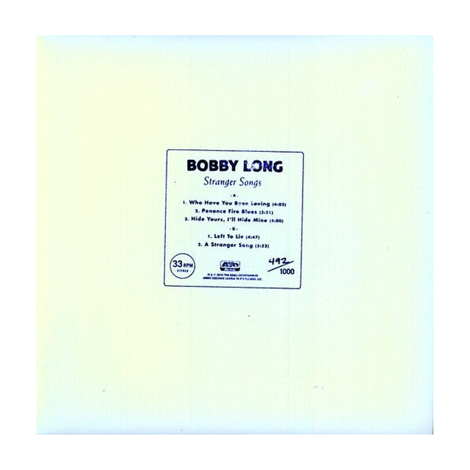 Bobby Long - Stranger Songs (10)