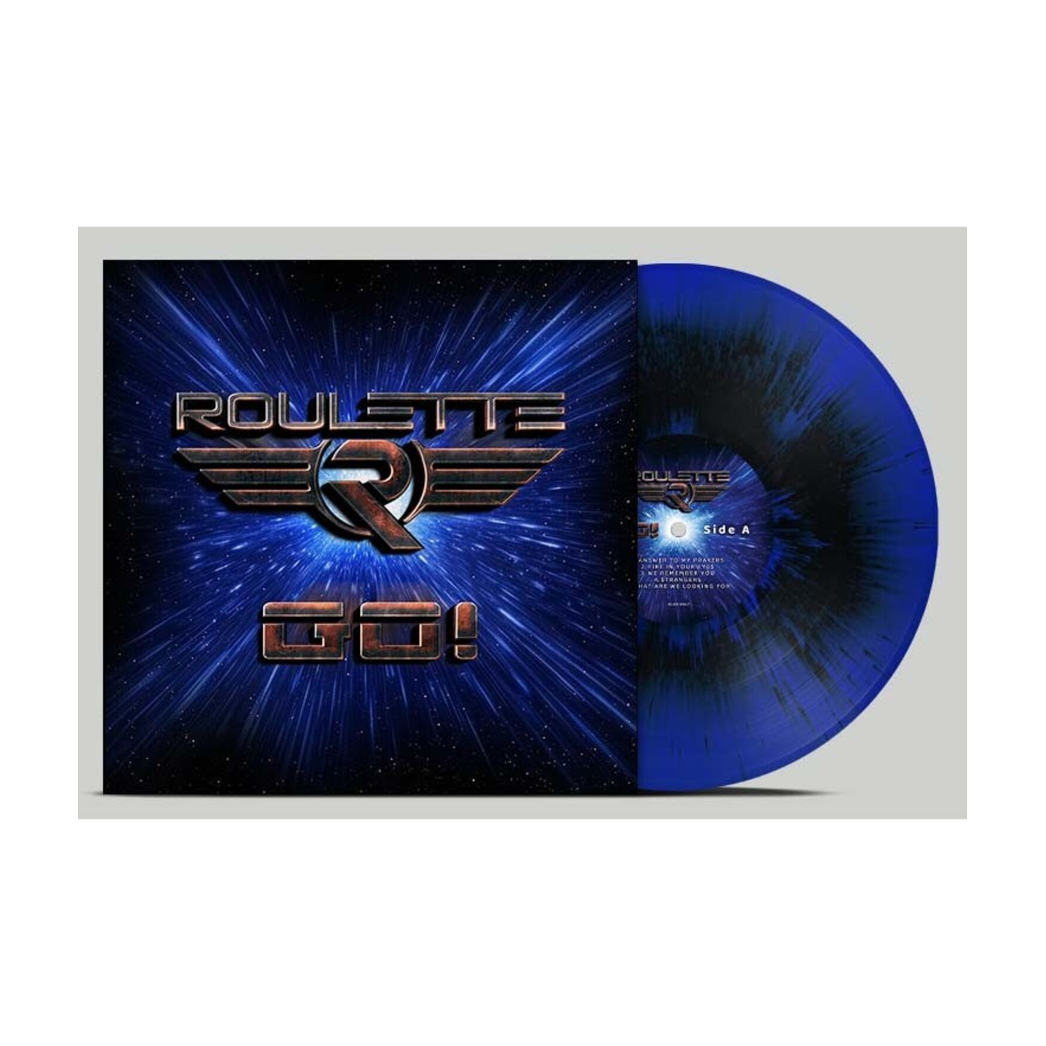 Roulette - Go! - Blue/Black Splatter (Splatter Vinyl)