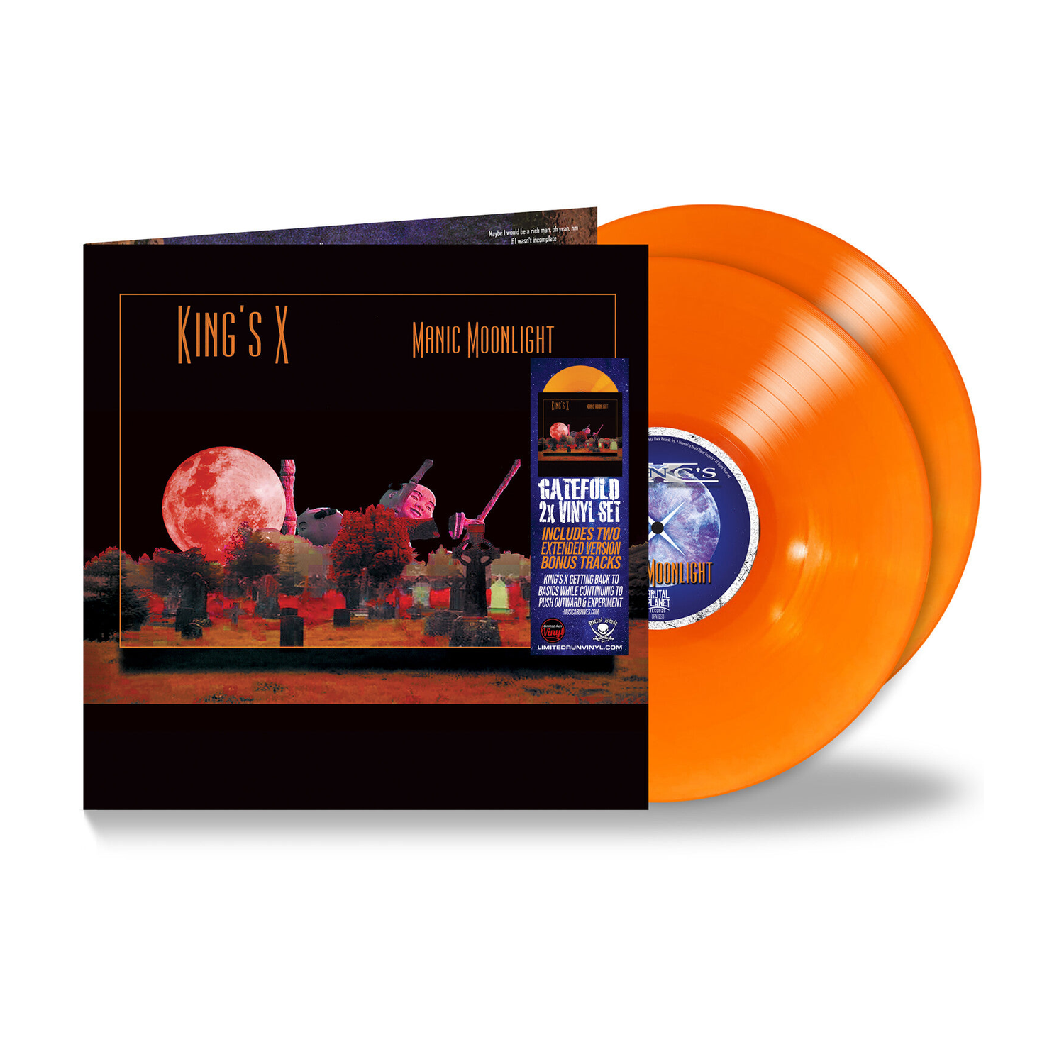 King's X - Manic Moonlight 2xLP (Orange Vinyl)