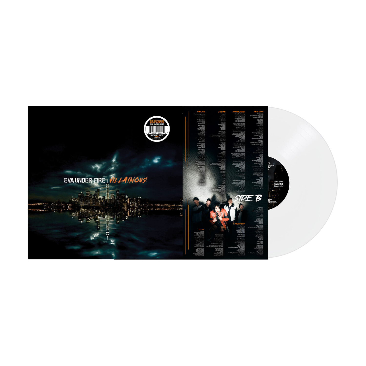 Eva Under Fire - Villainous (White Vinyl)