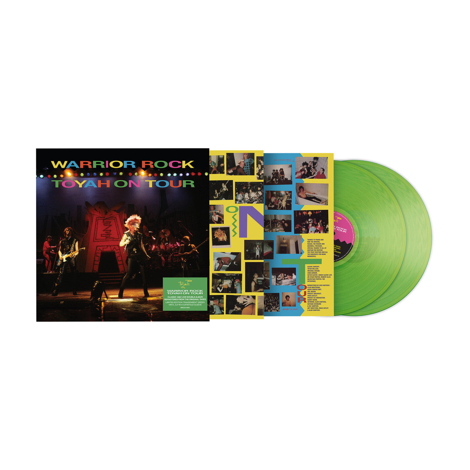Toyah - Warrior Rock - Toyah On Tour 2xLP (Clear Vinyl)