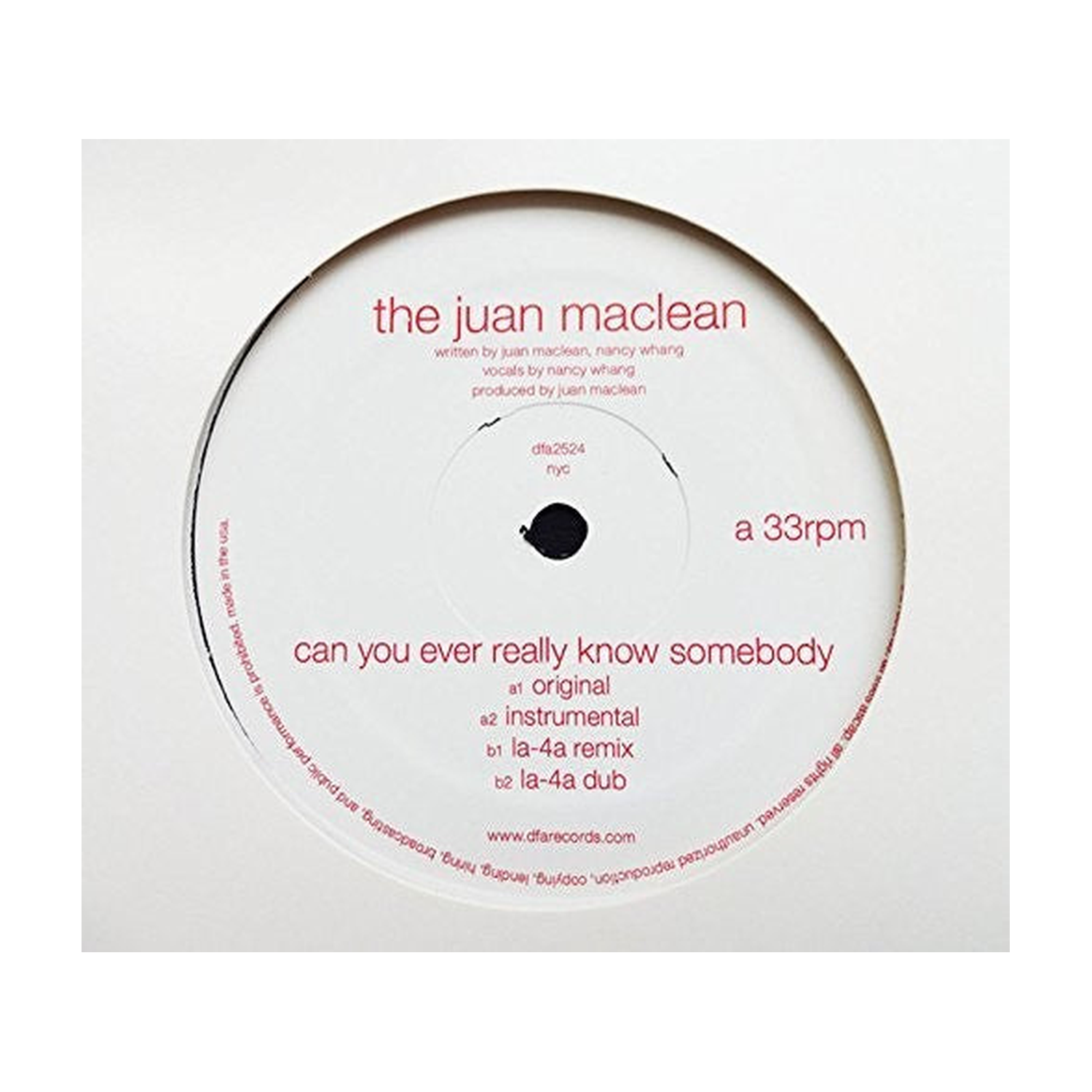 Juan Maclean - Can You Ever Really Know Somebody