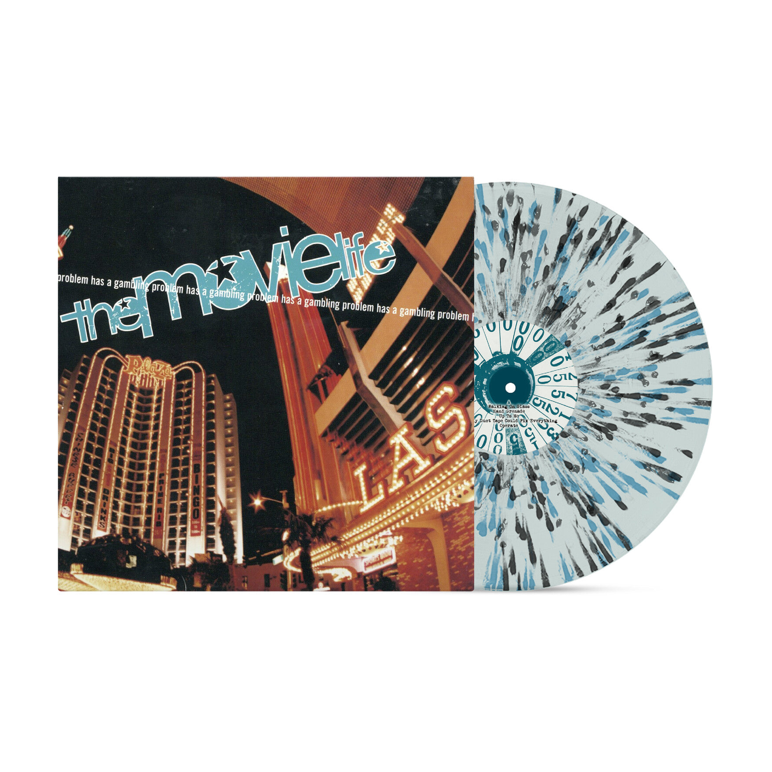 Movielife - Has A Gambling Problem - Blue/Black Splatter (Clear Vinyl)