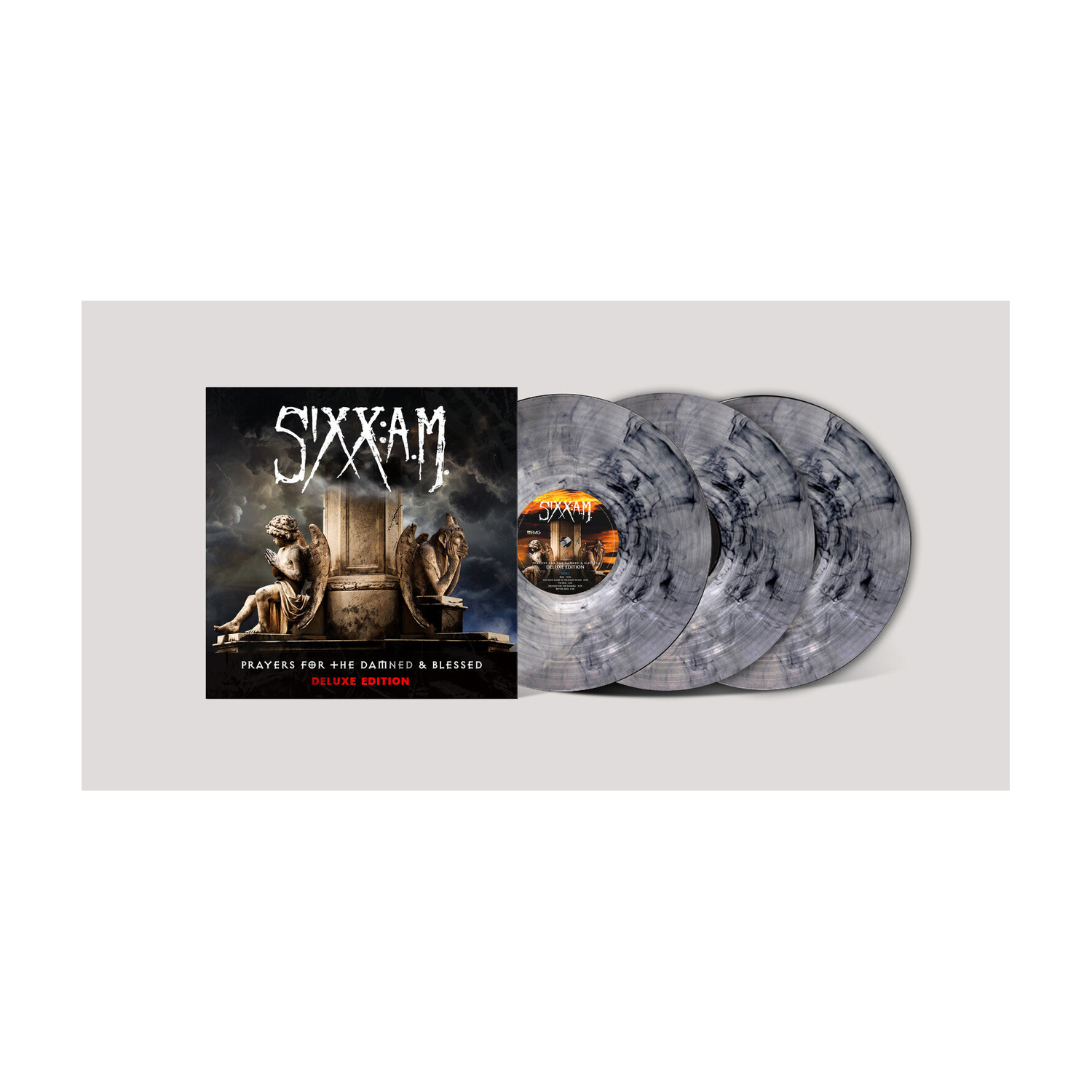 Sixx a.M. - Prayers for the Damned & Blessed - Deluxe Edition 3xLP (Gray Vinyl)