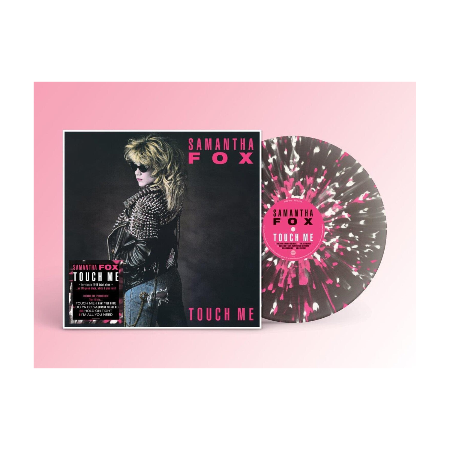 Samantha Fox - Touch Me - 140-Gram Black, White & Pink Colored Vinyl