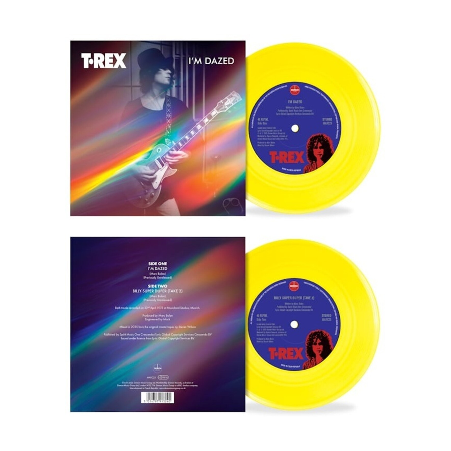 T.Rex - I'm Dazed / Billy Super Duper (Yellow Vinyl)