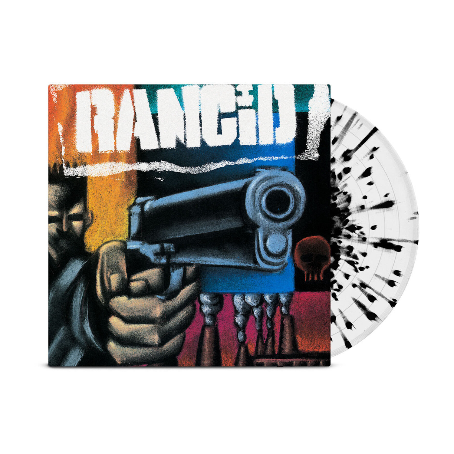 Rancid - 93 - Anniversary Edition - White w/Black Splatter (White Vinyl)