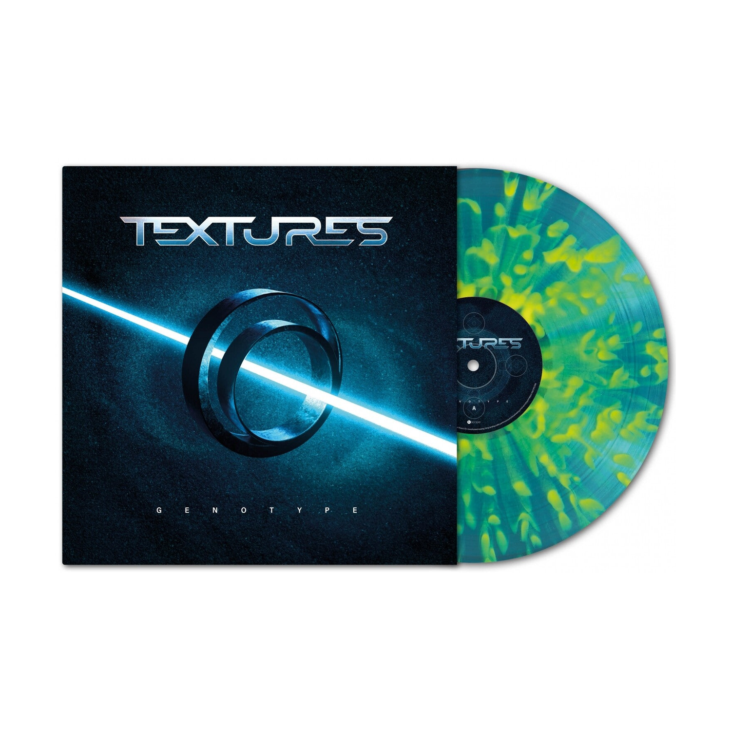 Textures - Genotype - 140gm Splatter Green & Yellow Vinyl (Green Vinyl)