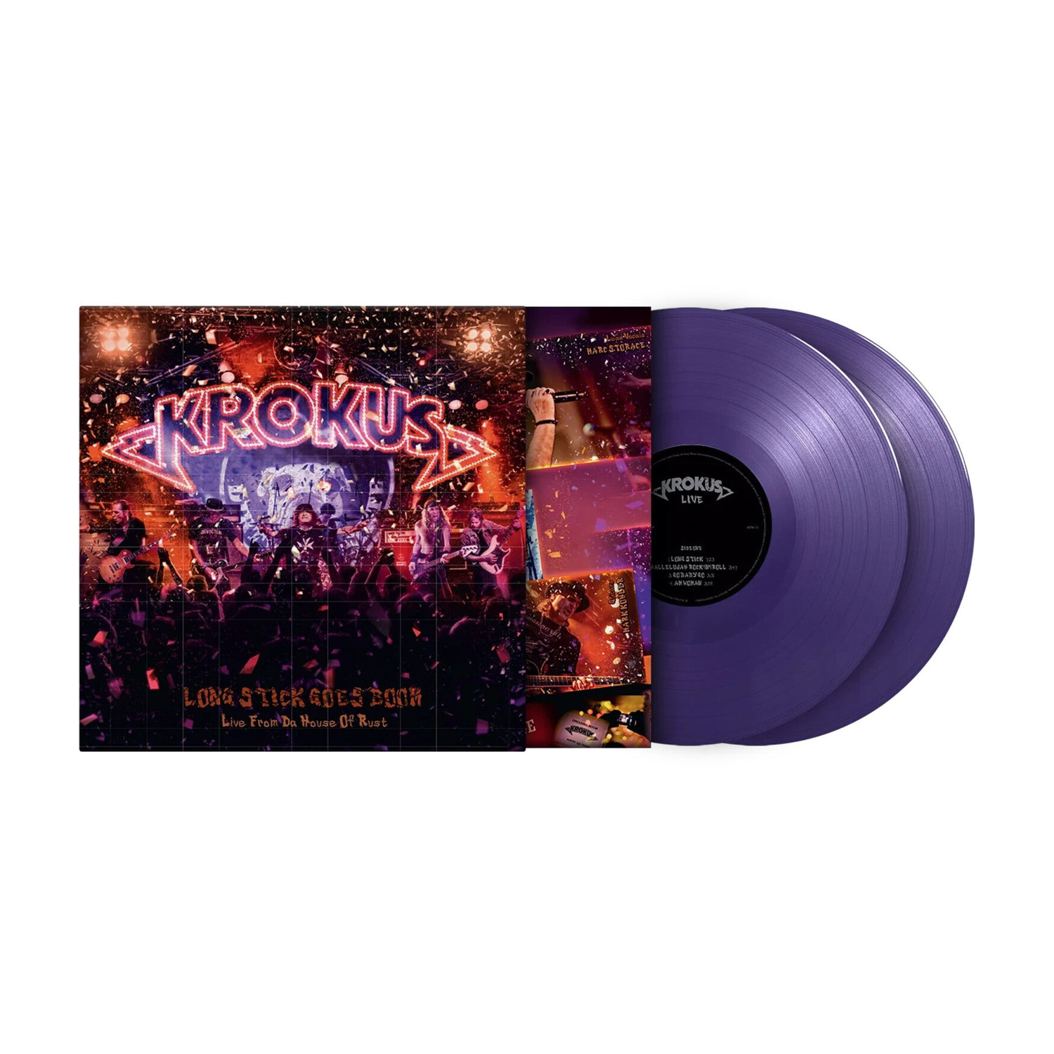 Krokus - Long Stick Goes Boom: Live From The House Of Rust - Limited 180 2xLP (Purple Vinyl)