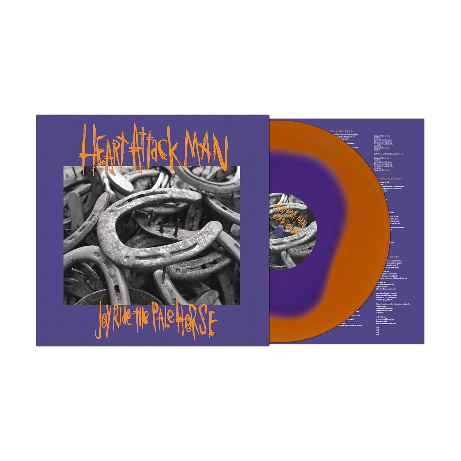 Heart Attack Man - Joyride the Pale Horse - Orange & Violet (Orange Vinyl)