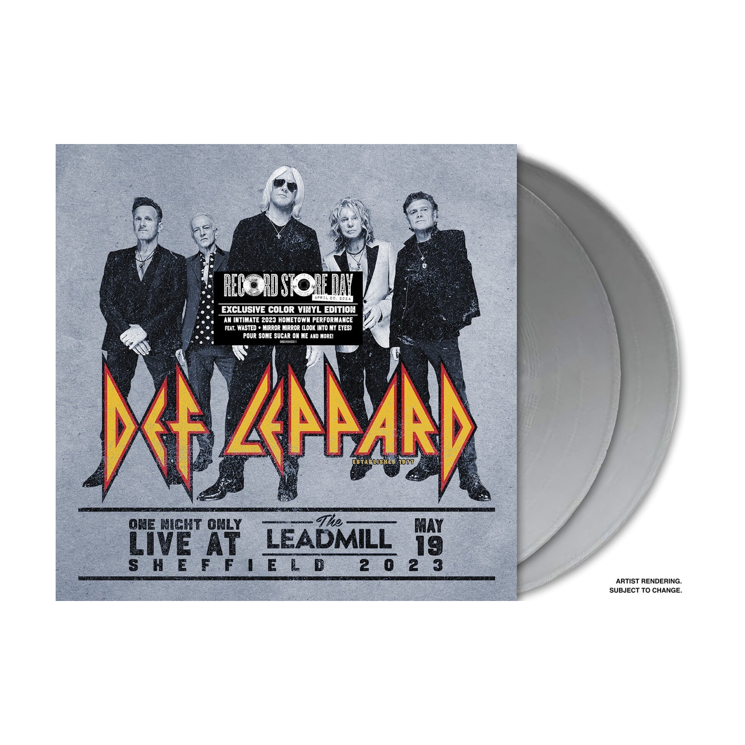 Def Leppard - One Night Only: Live At The Leadmill 2023 2xLP (Silver Vinyl)