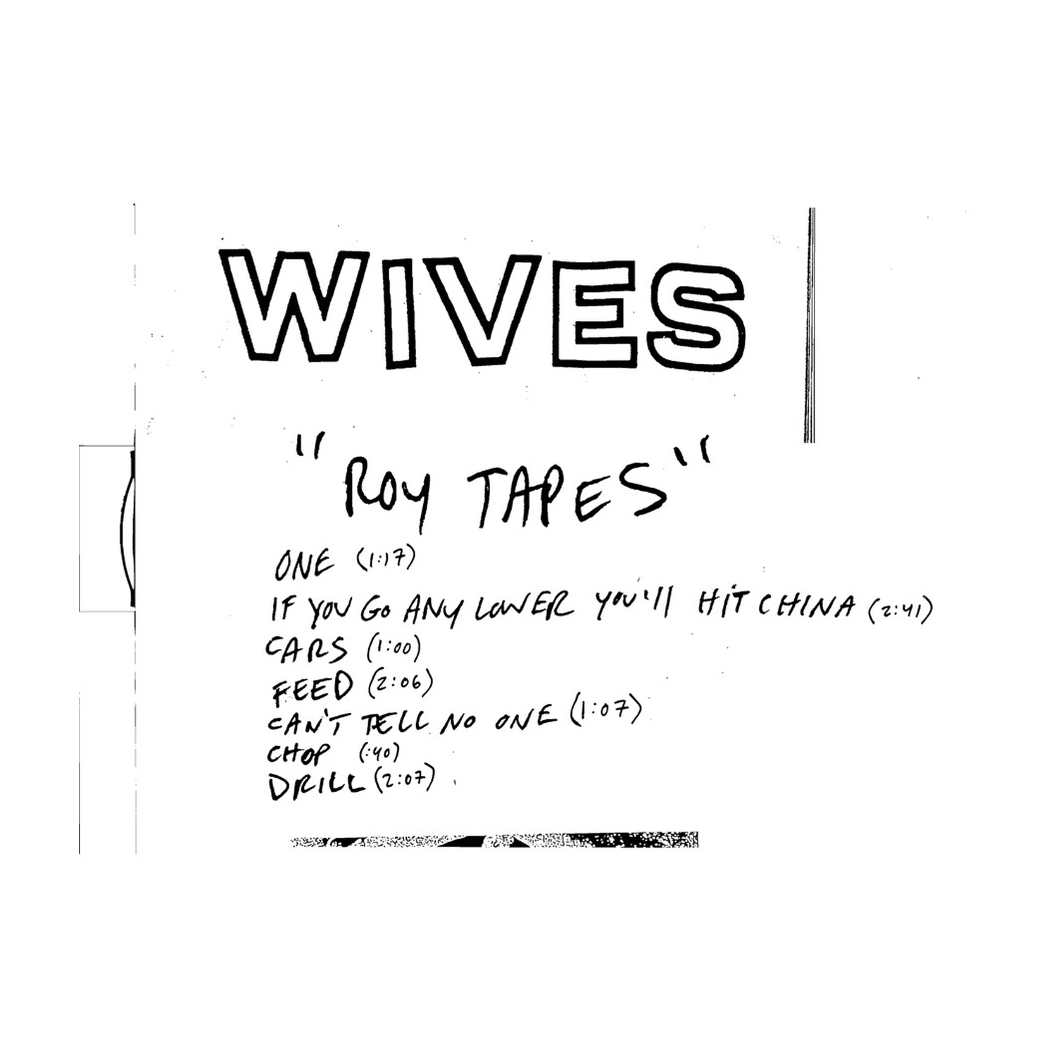 Wives - Roy Tapes (CD)