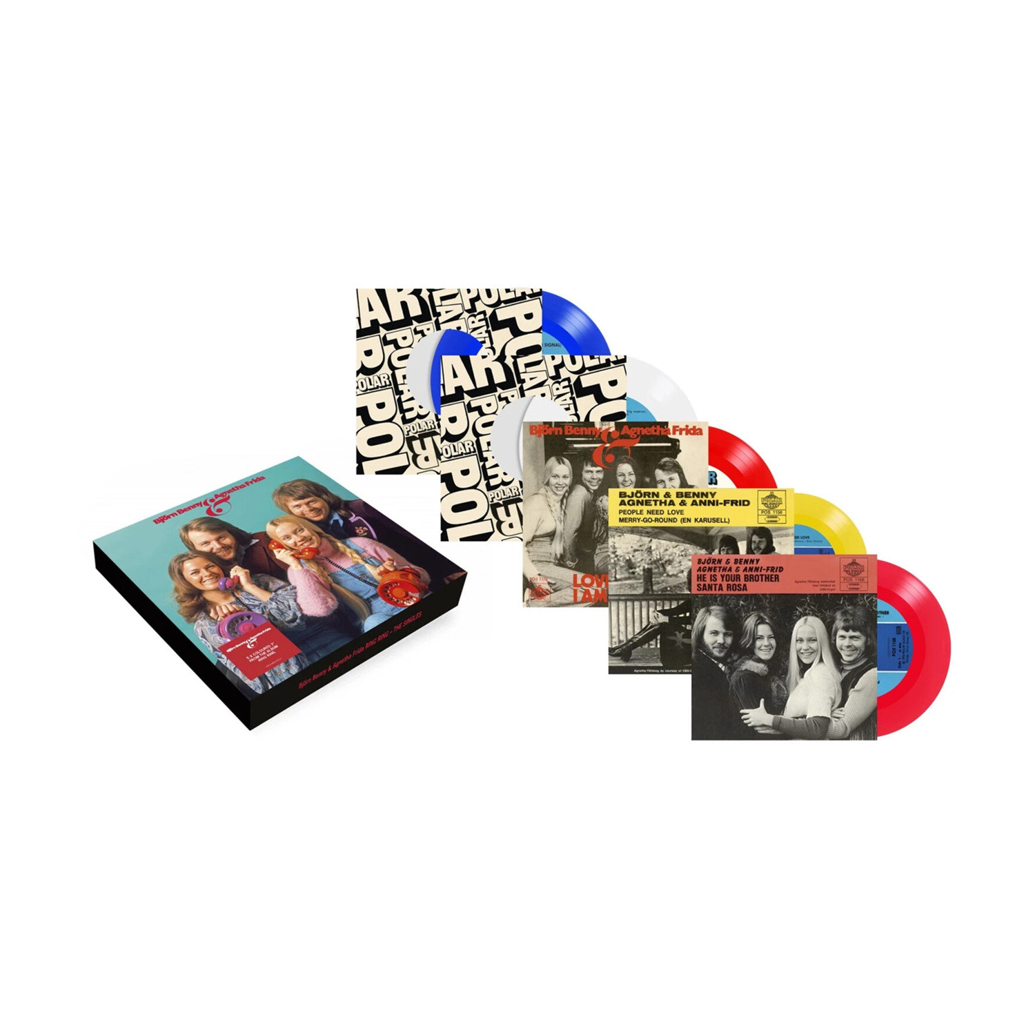 ABBA - Ring Ring: 50th Anniversary - Colored 7-Inch Vinyl Boxset 5x7