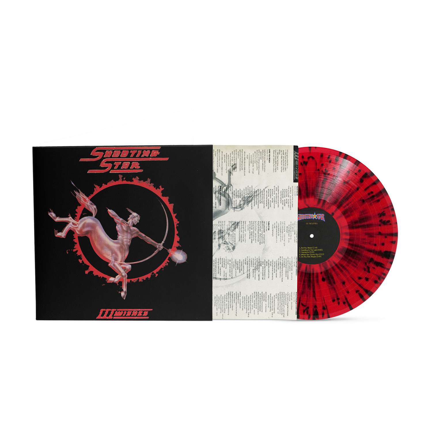 Shooting Star - III Wishes - Red & Black Splatter (Red Vinyl)