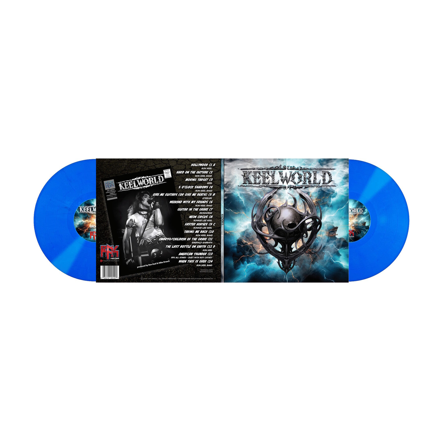 Ron Keel - Keelworld 2xLP (Blue Vinyl)