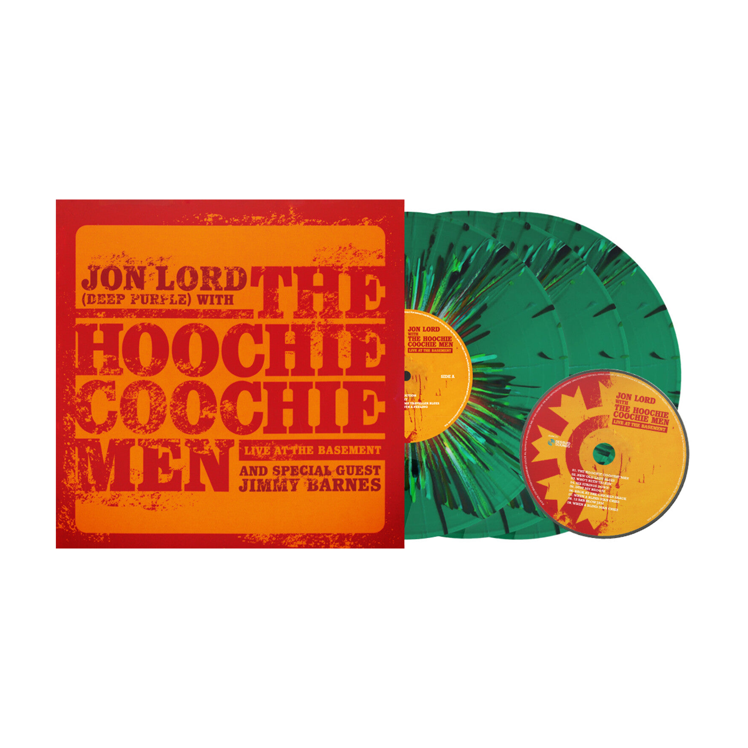 Jon Lord / Hoochie Coochie Men / Jimmy Barnes - Live At The Basement - Alliance Exclusive Splatter Vinyl + Cd 3xLP (Splatter Vinyl)