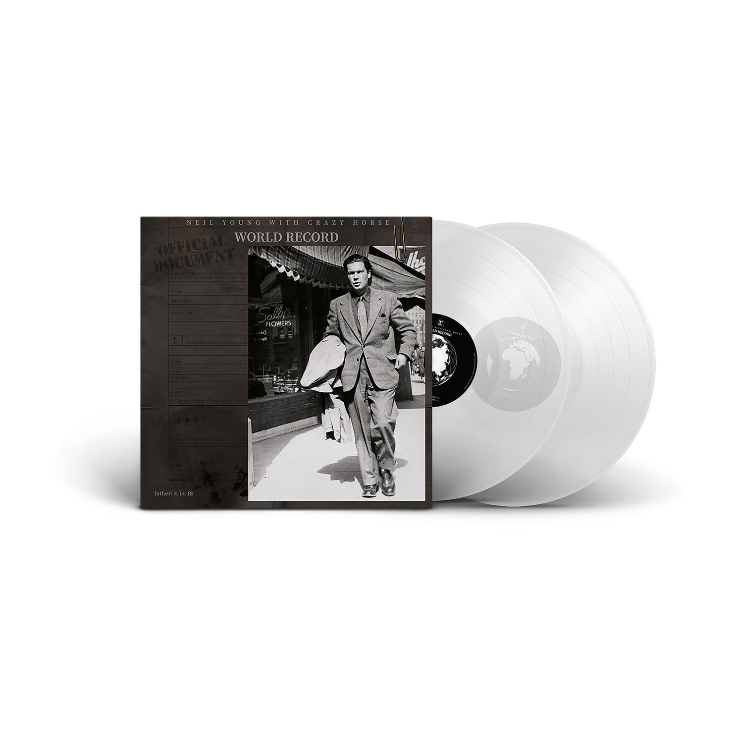 Neil Young & Crazy Horse - World Record 2xLP (Clear Vinyl)