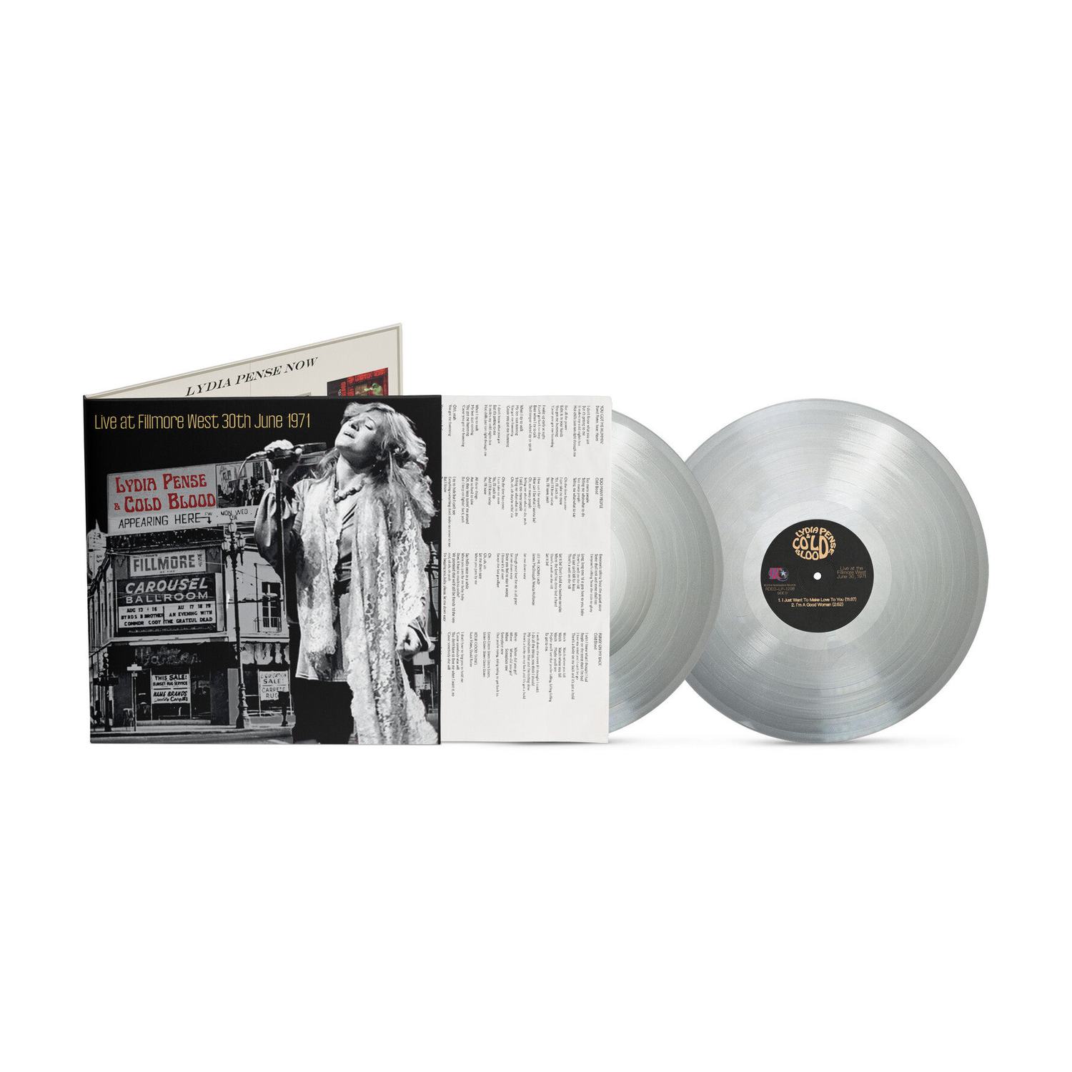 Lydia Pense / Cold Blood - Live At Fillmore West - June 30 1971 2xLP (Silver Vinyl)