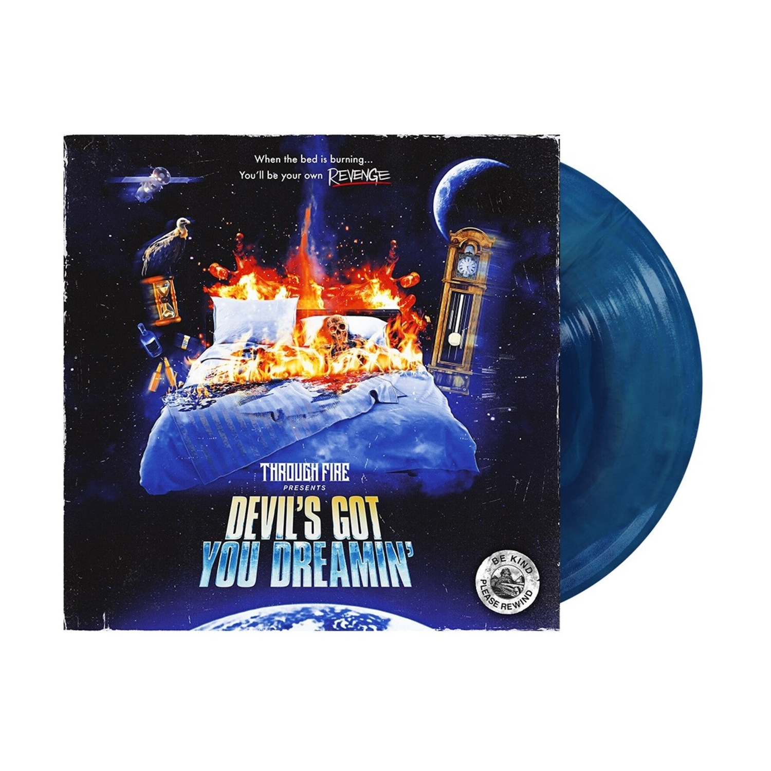 Through Fire - Devil's Got You Dreamin' [Royal Blue/Ultra Clear Galaxy LP] (Clear Vinyl)