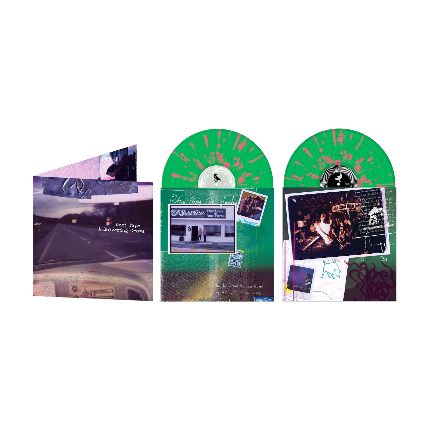These Arms Are Snakes - Duct Tape & Shivering Crows 2xLP (Green Pink Vinyl)