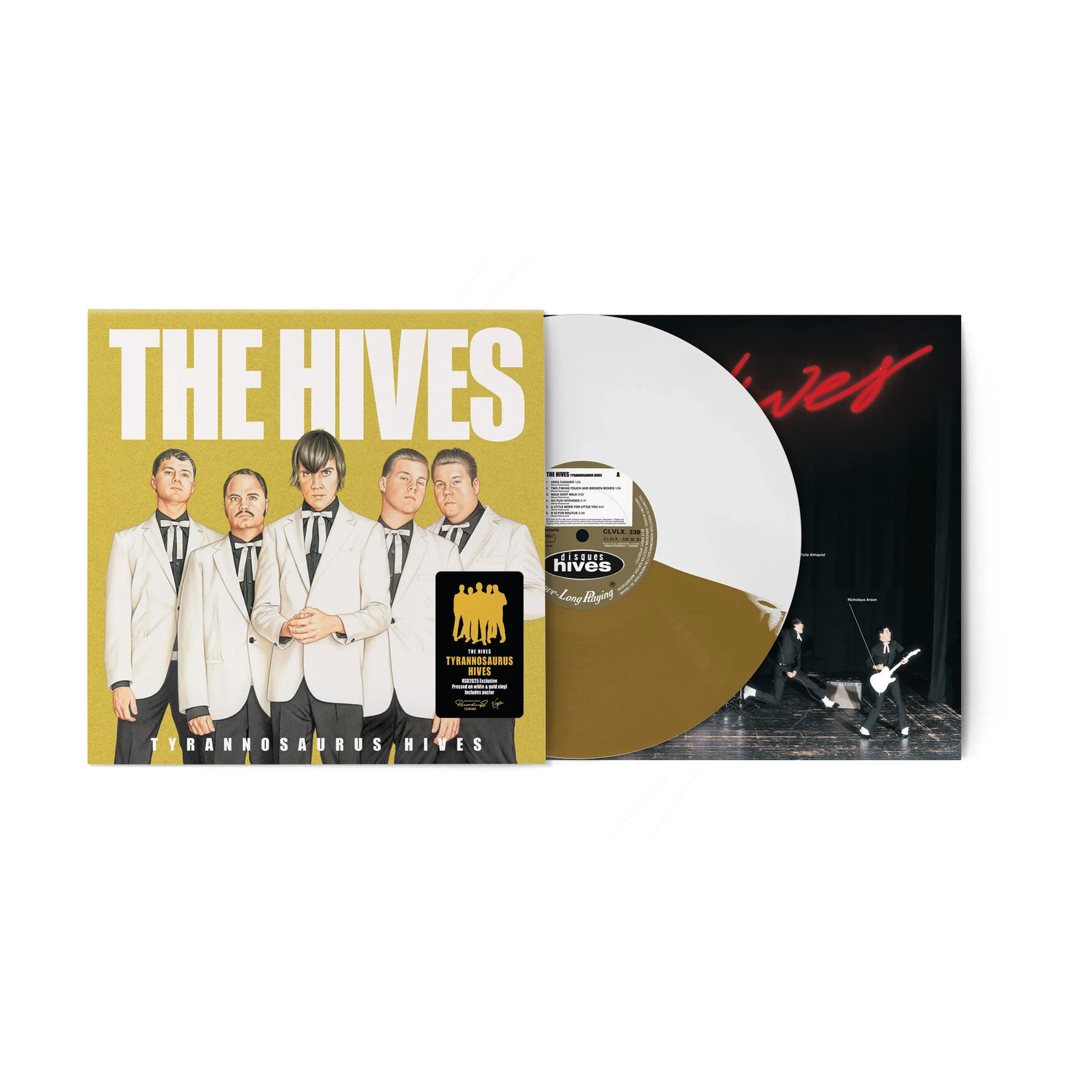 Hives - Tyrannosaurus Hives - Limited White & Gold Colored Vinyl (White Vinyl)