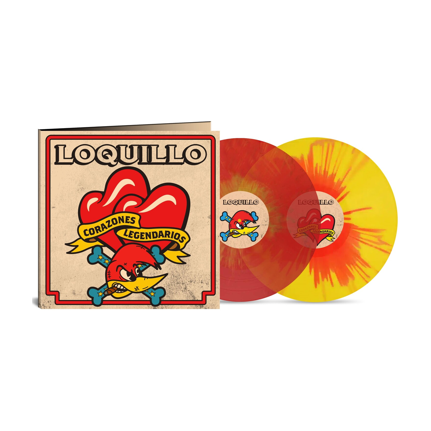Loquillo - Corazones Legendarios - Red & Yellow Splatter Vinyl (Red Vinyl)
