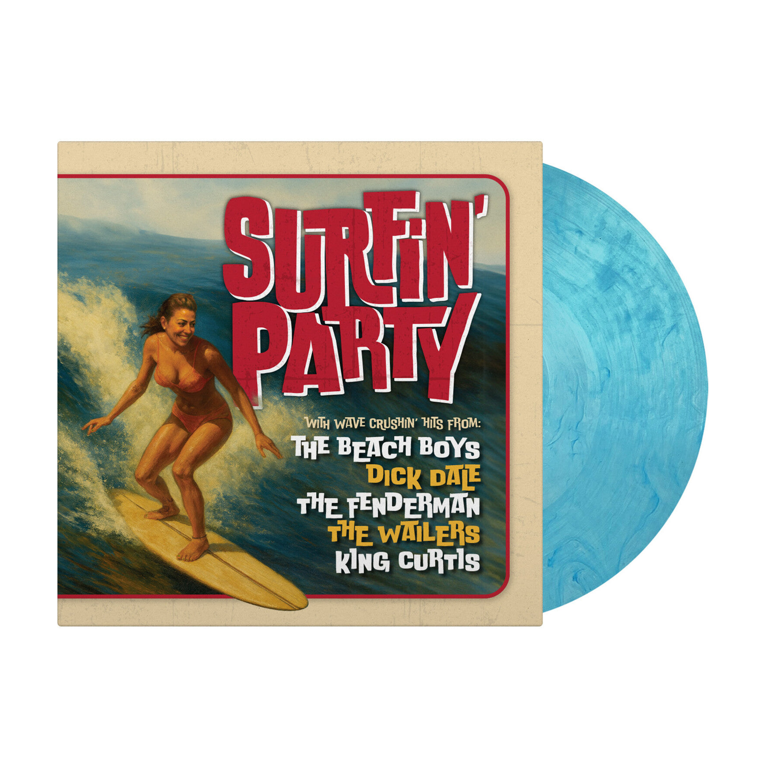 Various Artists - Surfin Party / Various - Ltd 180gm Crystal Clear & Blue Vinyl (Clear Vinyl)