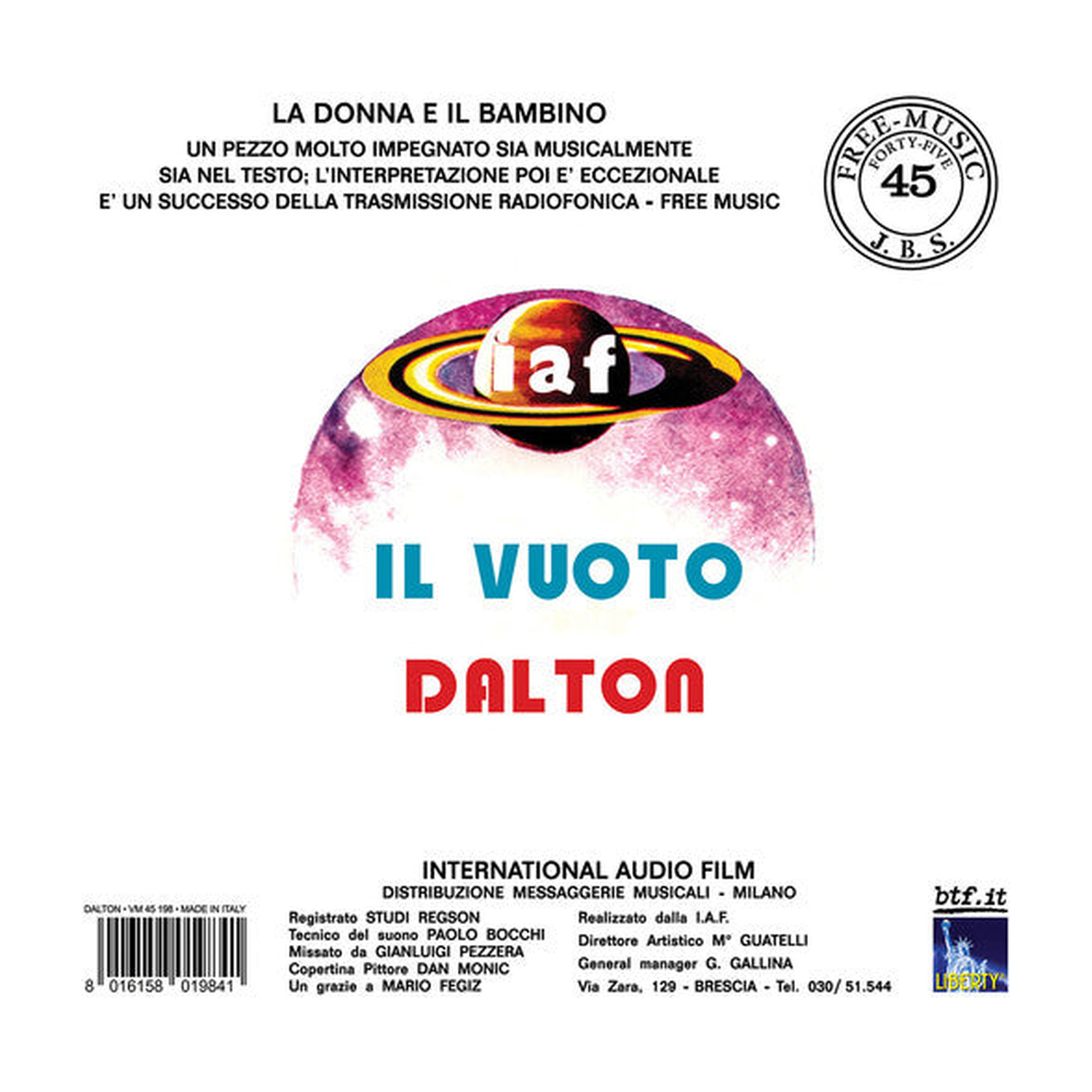 Dalton - La Donna E Il Bambino / Il Vuoto (Limited Edition)
