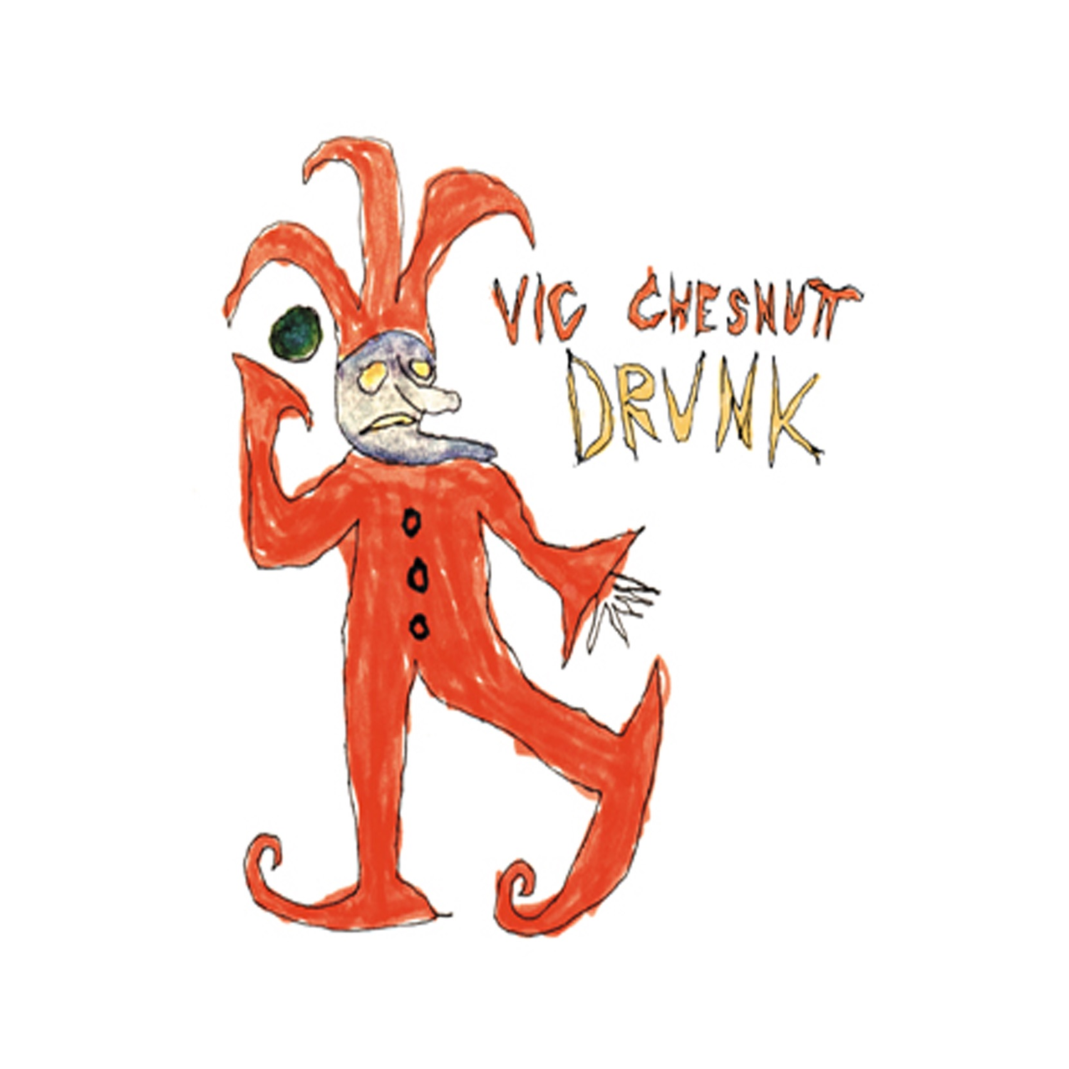 Vic Chesnutt - Drunk - Red & Orange Colored Vinyl (Red Vinyl)