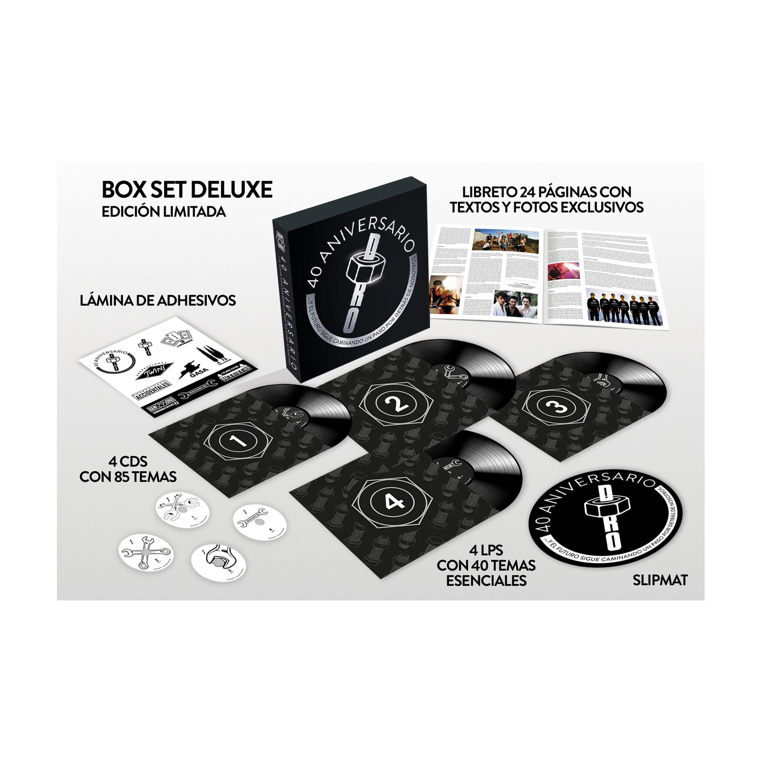 Various Artists - Dro: 40 Aniversario / Various - Box + 4CD + Book + Slipmat + Stickers