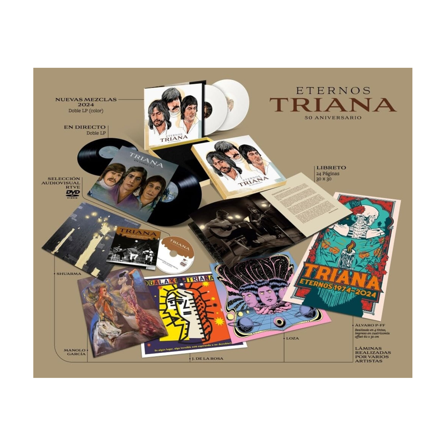 Triana - Eternos Triana - +DVD Box Set W/ 4 Prints & Poster 5xLP