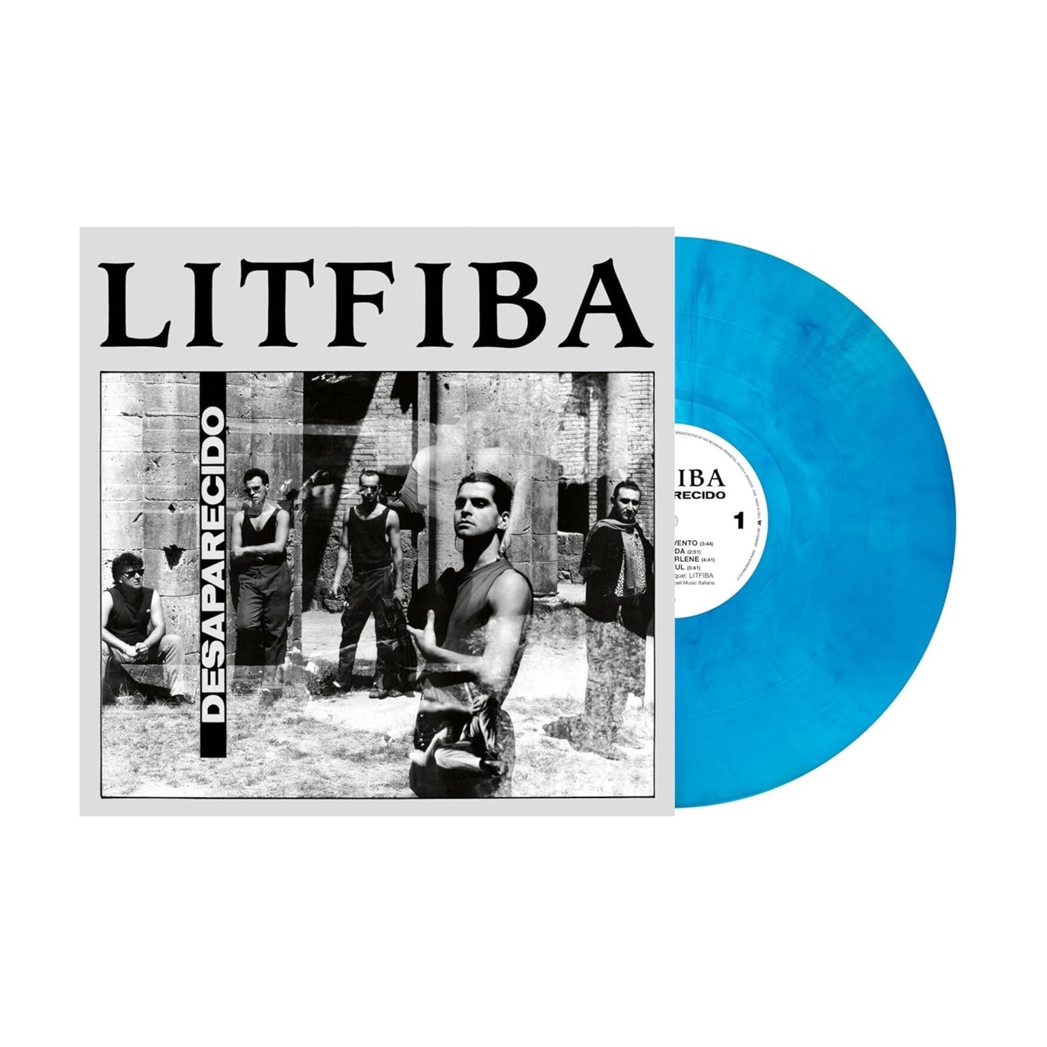 Litfiba - Desaparecido - French Cover, Ltd Blue Marbled Vinyl (Blue Vinyl)