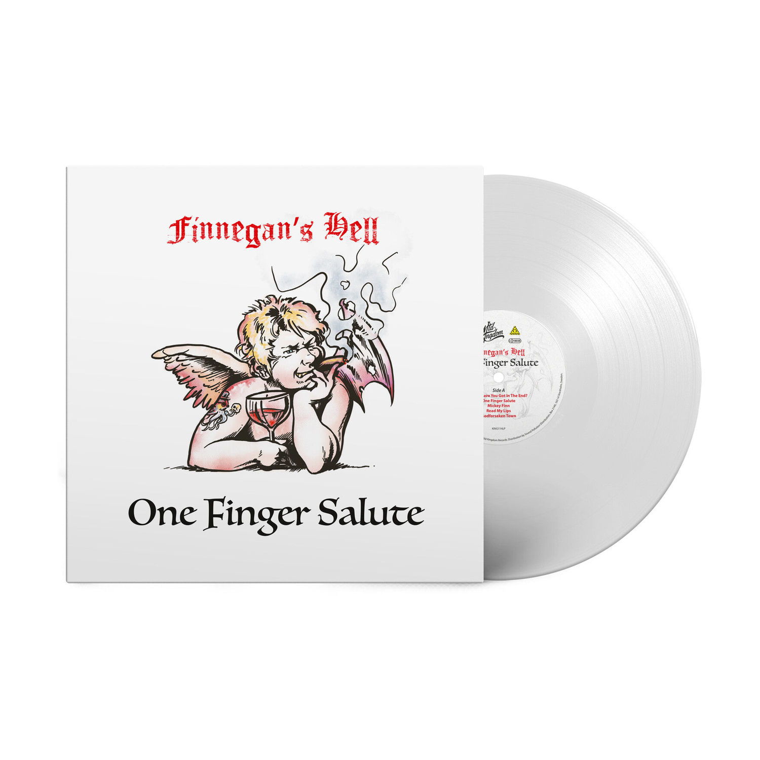 Finnegans Hell - One Finger Salute (White Vinyl)