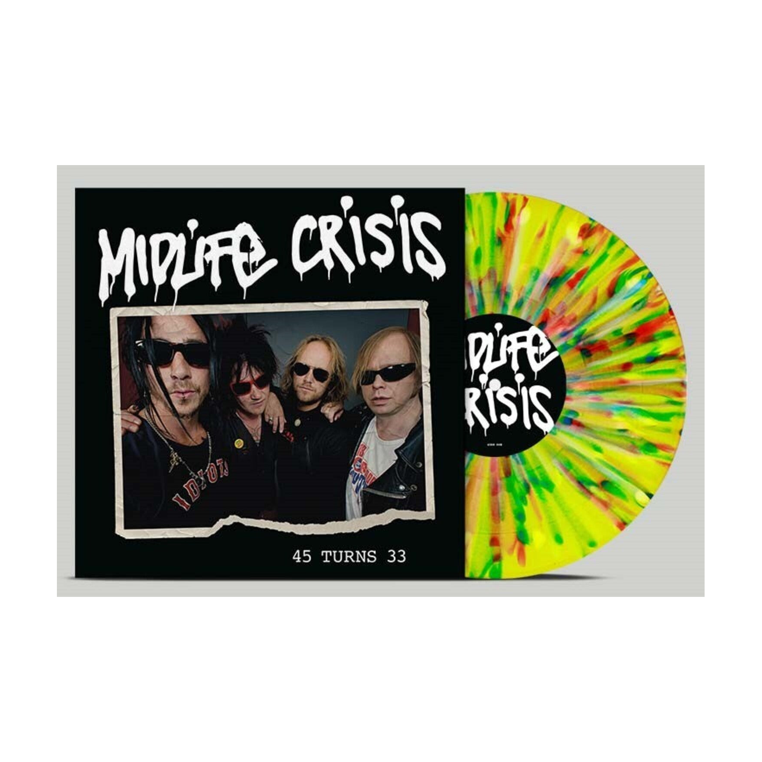 Midlife Crisis - 45 Turns 33 - Multicolour-splatter (Green Vinyl)