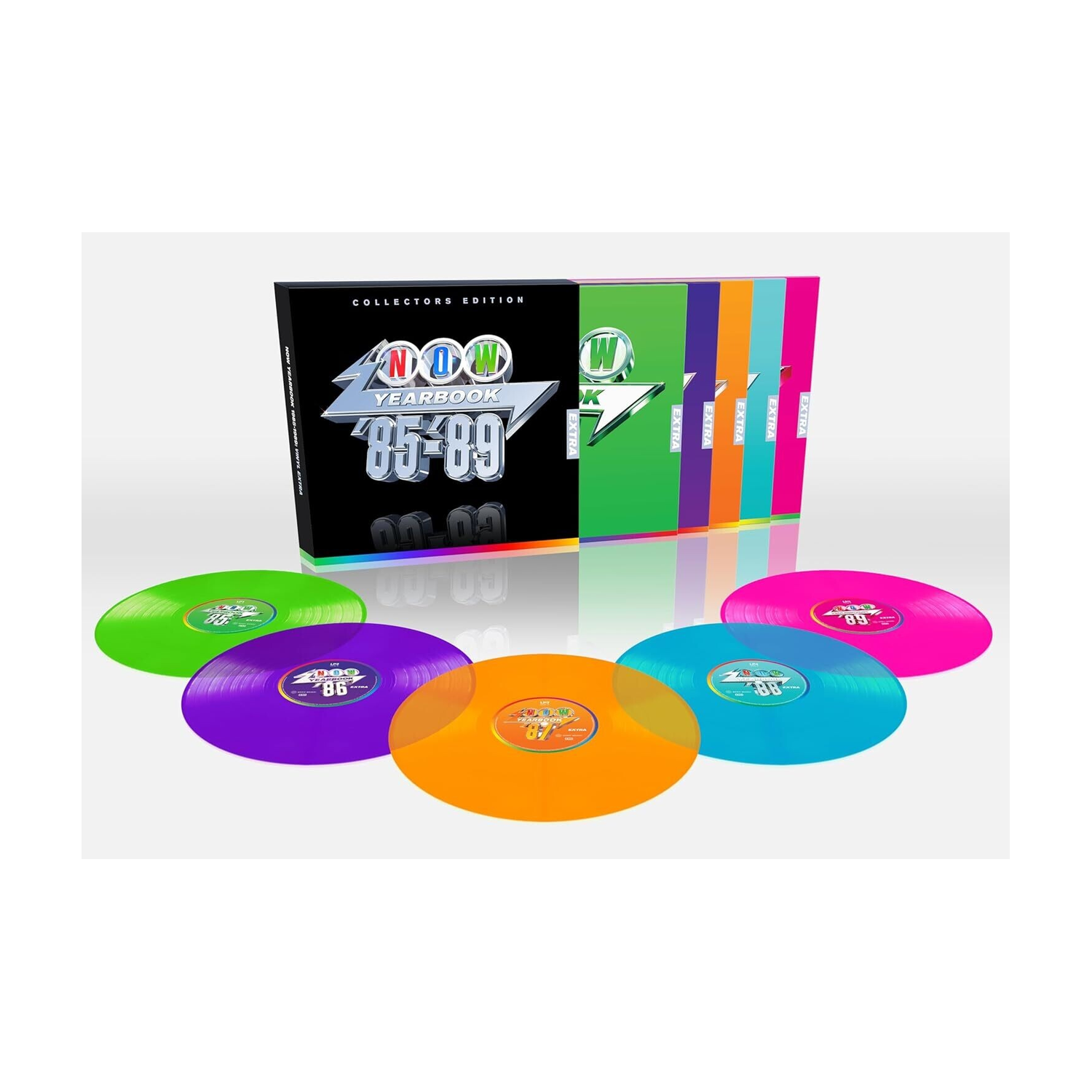 Various Artists - Now Yearbook 1985-1989: Vinyl Extra / Various - Limited Green, Purple, Orange & Pink Colored Vinyl 5xLP (Green Vinyl)