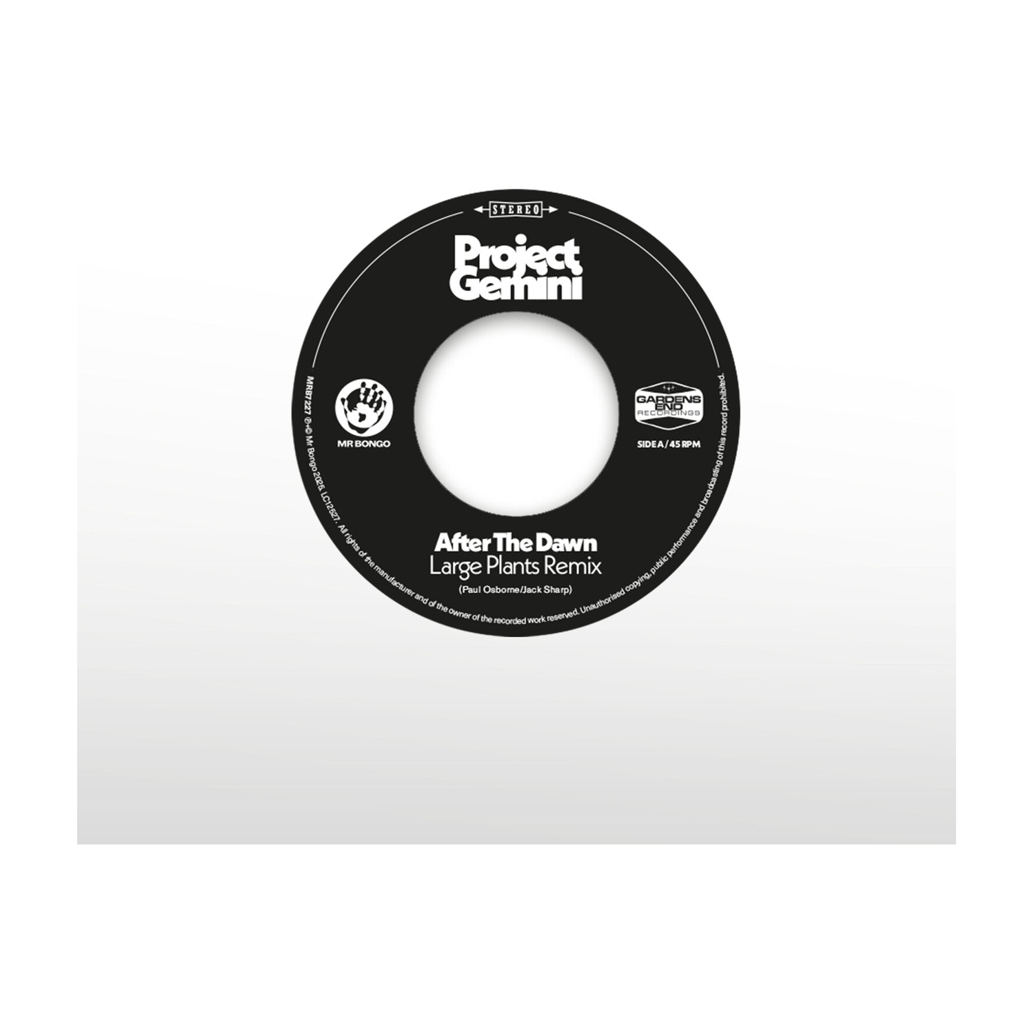 Project Gemini - After The Dawn - Large Plants Remix / Darkness Rising (Limited Edition)