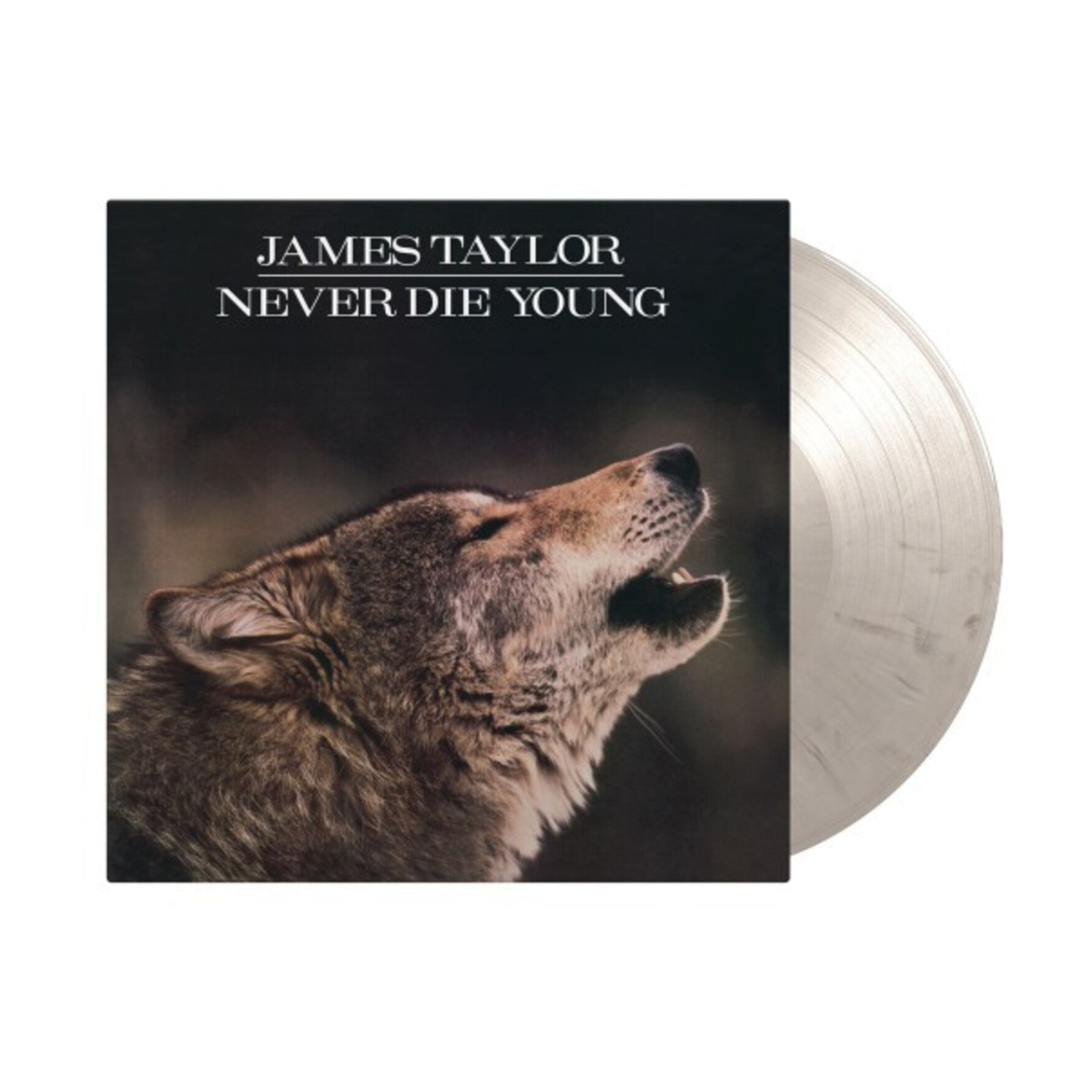 James Taylor - Never Die Young - Limited 180-Gram White & Black Marble Colored Vinyl (White Vinyl)