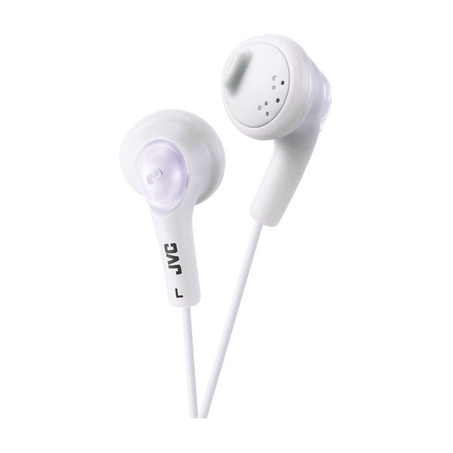 JVC HA-F160-W-K Gumy EarBud Headphones