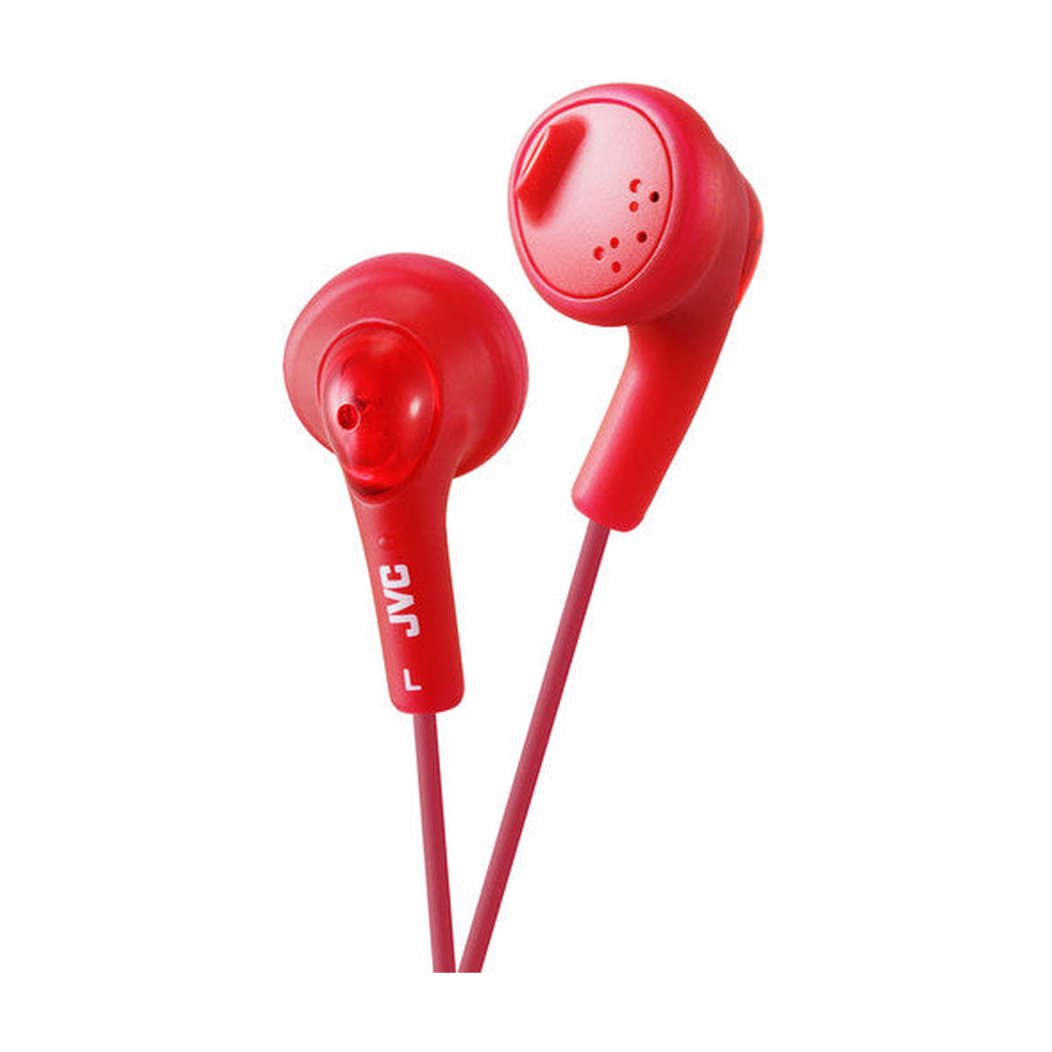 JVC HA-F160-R-K Gumy Earbud Headphones