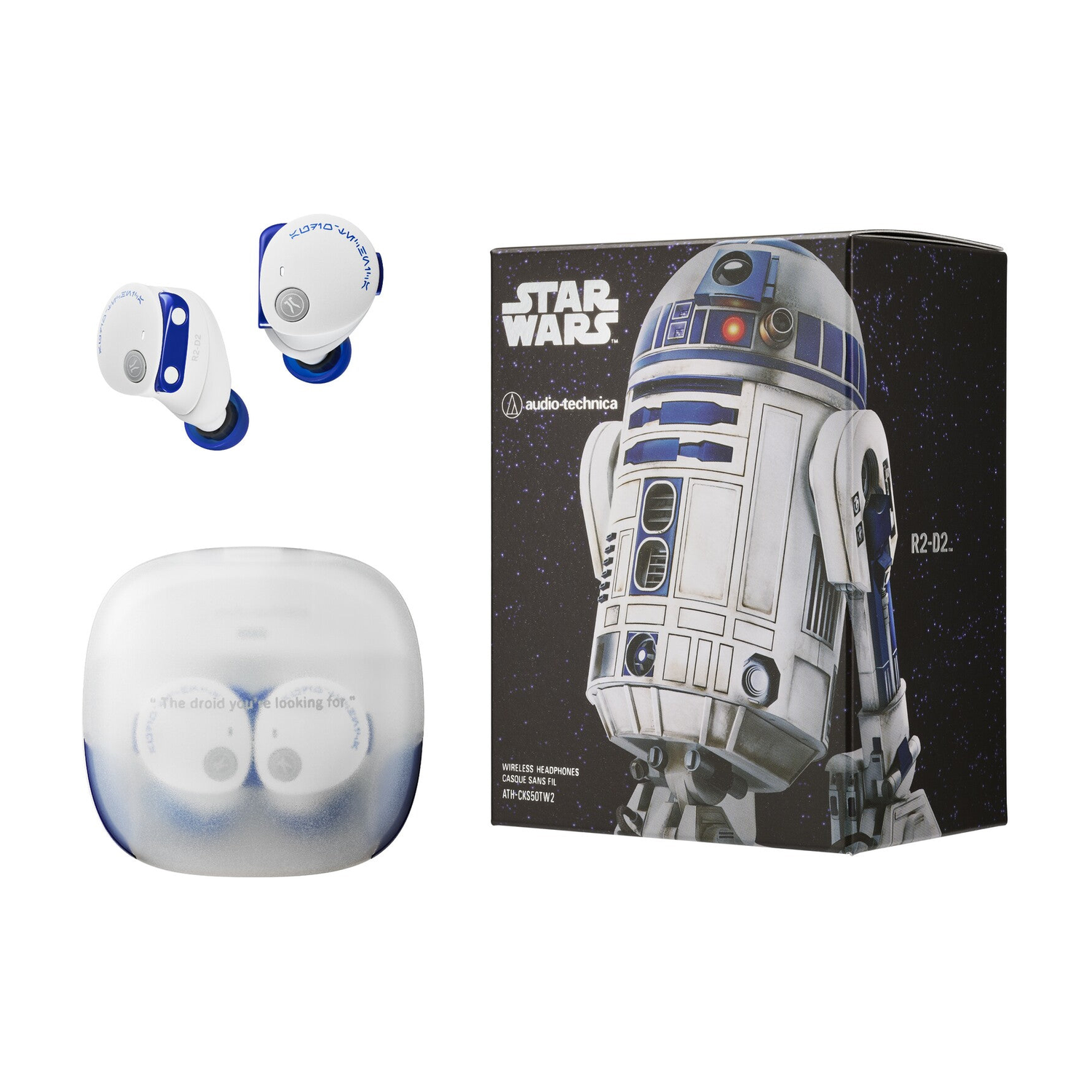 Audio Technica ATH-CKS50TW2R2 Star Wars R2D2 Bluetooth Earphones Ltd Ed