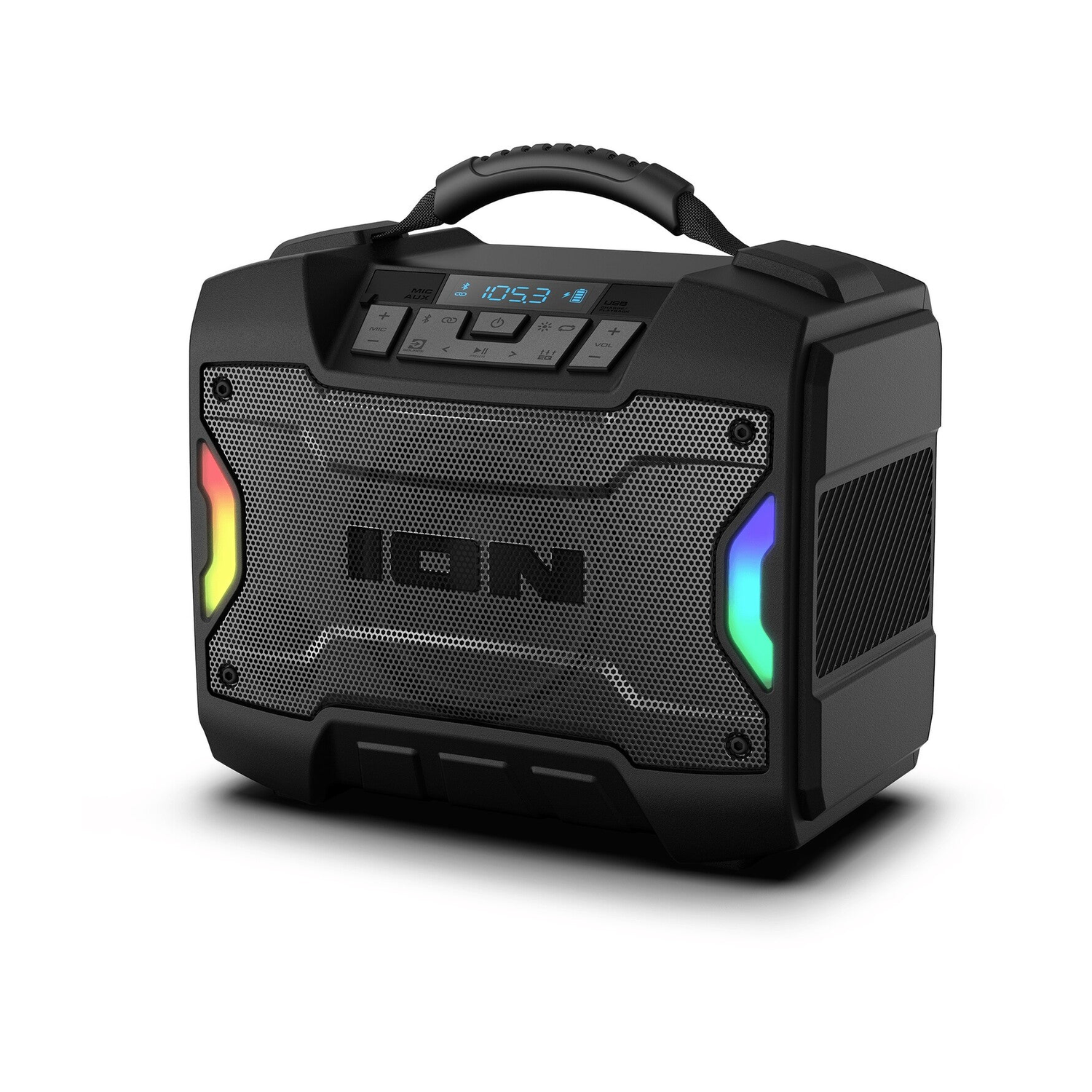 ION Audio Tailgater TD Bluetooth Rugged Speaker - Rechargable - IPX5 Water Resistant