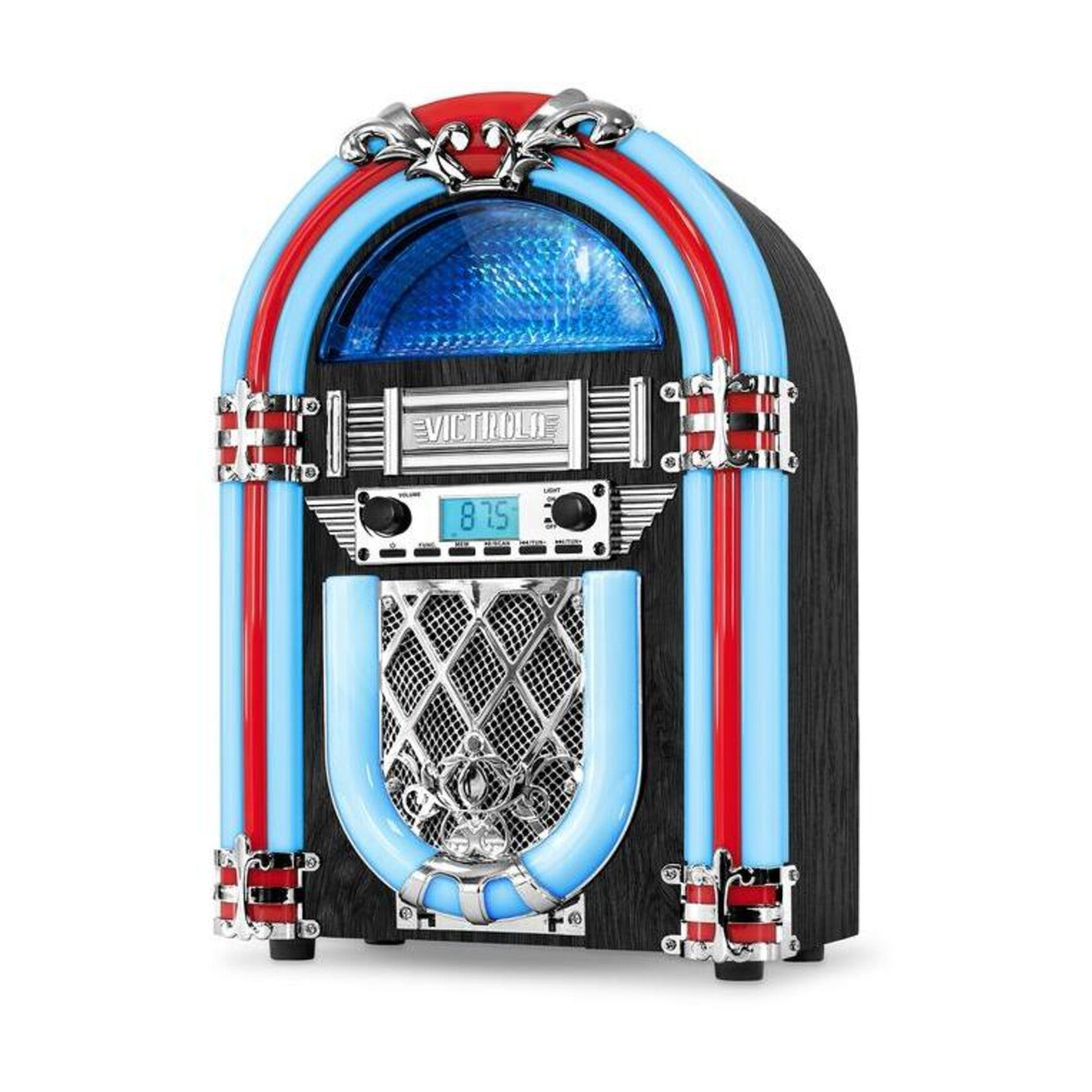 Victrola VJB-127 Nostalgic Countertop Jukebox Bluetooth FM Built-in Speaker