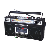 SuperSonic SC-3201TBT Bluetooth Retro 4 Band Radio Cassette USB