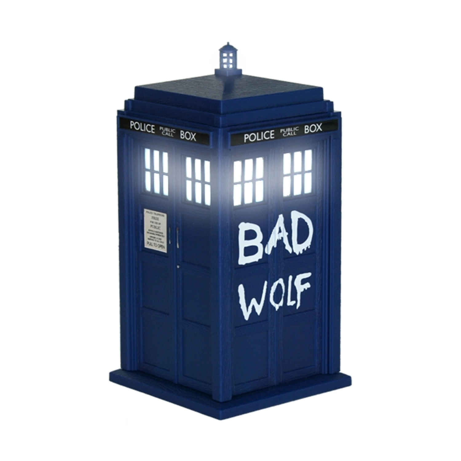 Fametek - Doctor Who - Bad Wolf Tardis Bluetooth Speaker with LED & Sound Effects