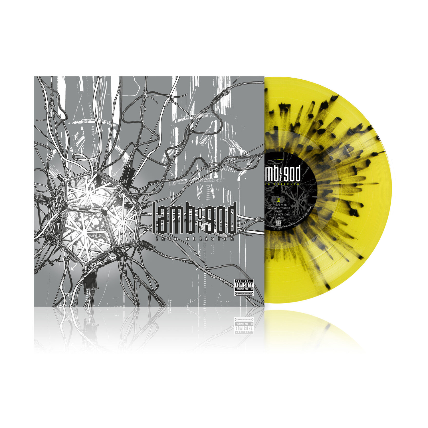 Lamb of God - Into Oblivion - Limited Transparent Yellow & Black Splatter Colored Vinyl (Yellow Vinyl)