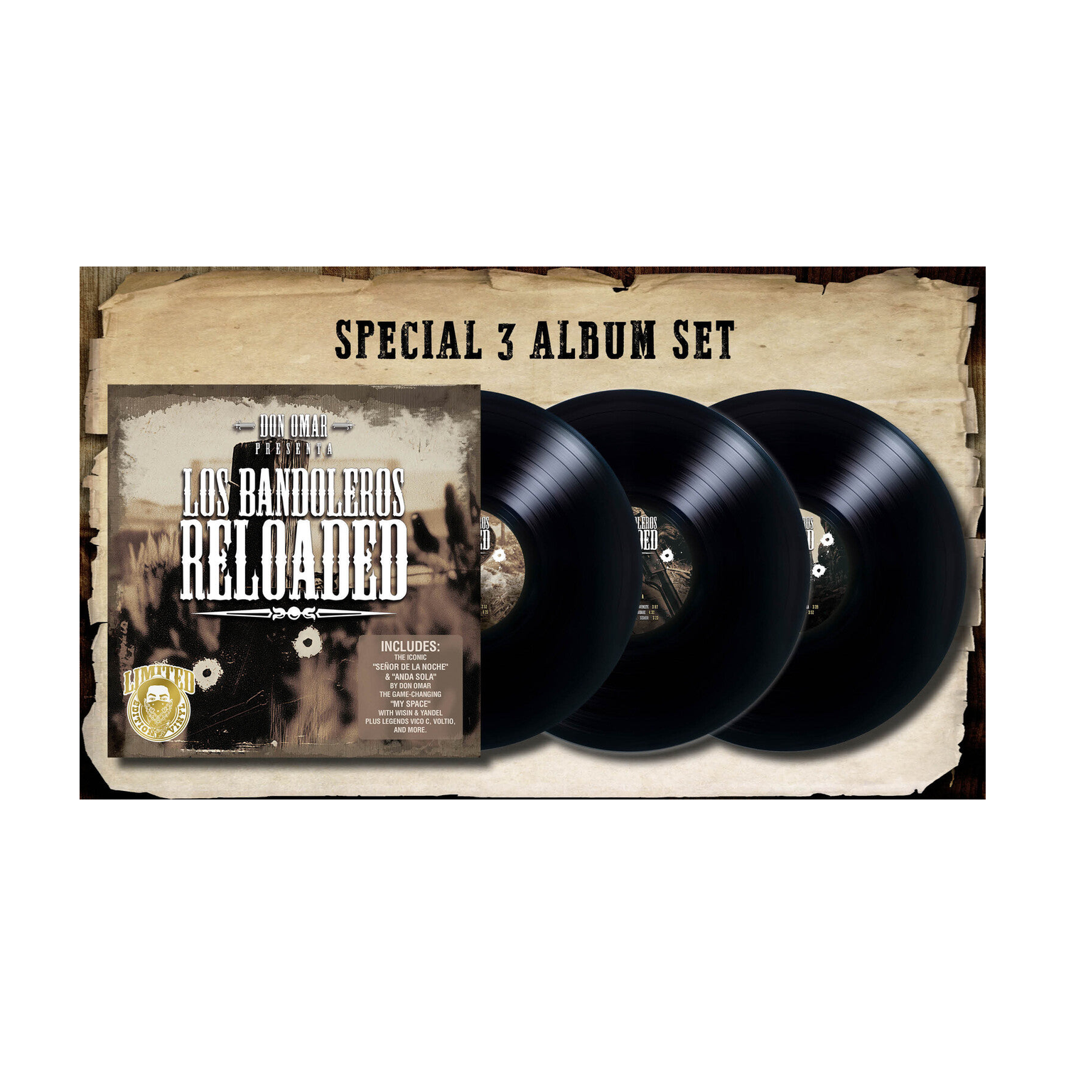 Don Omar - Los Bandoleros, Reloaded 3xLP